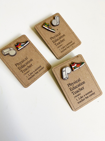 Teachers in The Arts Appreciation Stud Earrings - Paint Palettes, Gym Teacher Gift, Art Music Gift