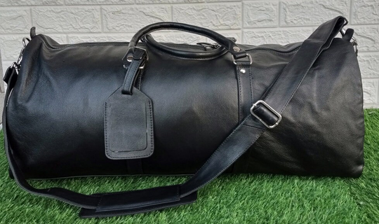 Genuine Leather Duffel | Travel Overnight Weekend Bag Sports Gym For Men Carry On Full Grain