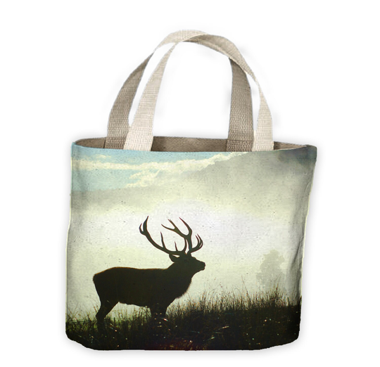 Stag Morning Mist Tote Shopping Bag For Life - Stags Deer