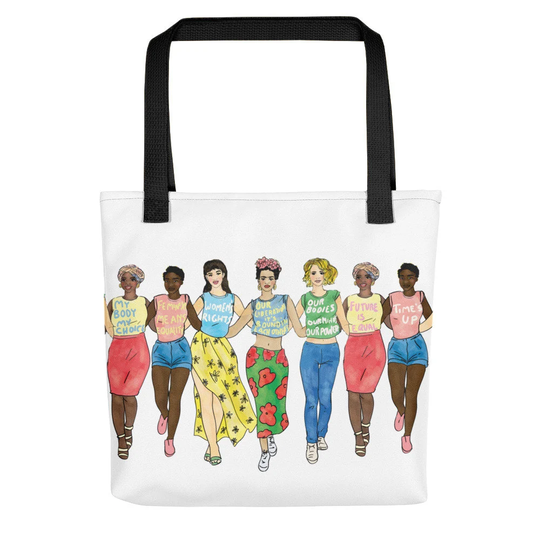 Colourful Bag Feminist Art Work Tote Activist Girl Power Boho Shopping Chic Pool