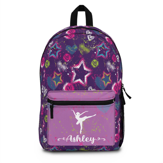 Personalized Dance Bag, Girls Ballet Custom Backpack, School Bag