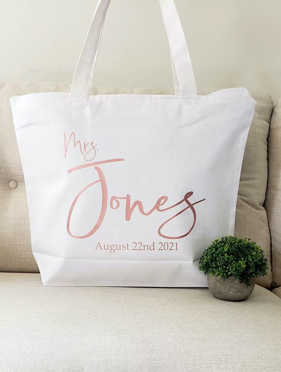 Bride Tote Bag| To Be Gift| Bridal Shower| Wedding Tote| Bridal| Ready To Ship | Sale Canvas Extra Large Bag