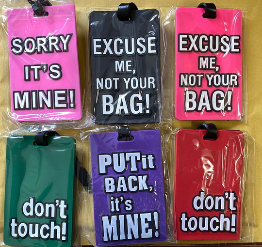 Luggage Tag Address ID Name Silicone Suitcase Personalised Identifier Label