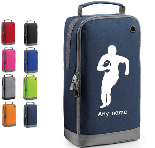 Rugby Player Personalised Boot Shoe Bag Accessory Kit
