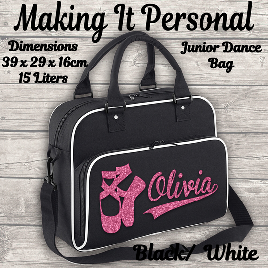 Personalised Girls Junior Dance Bag Add Your Name