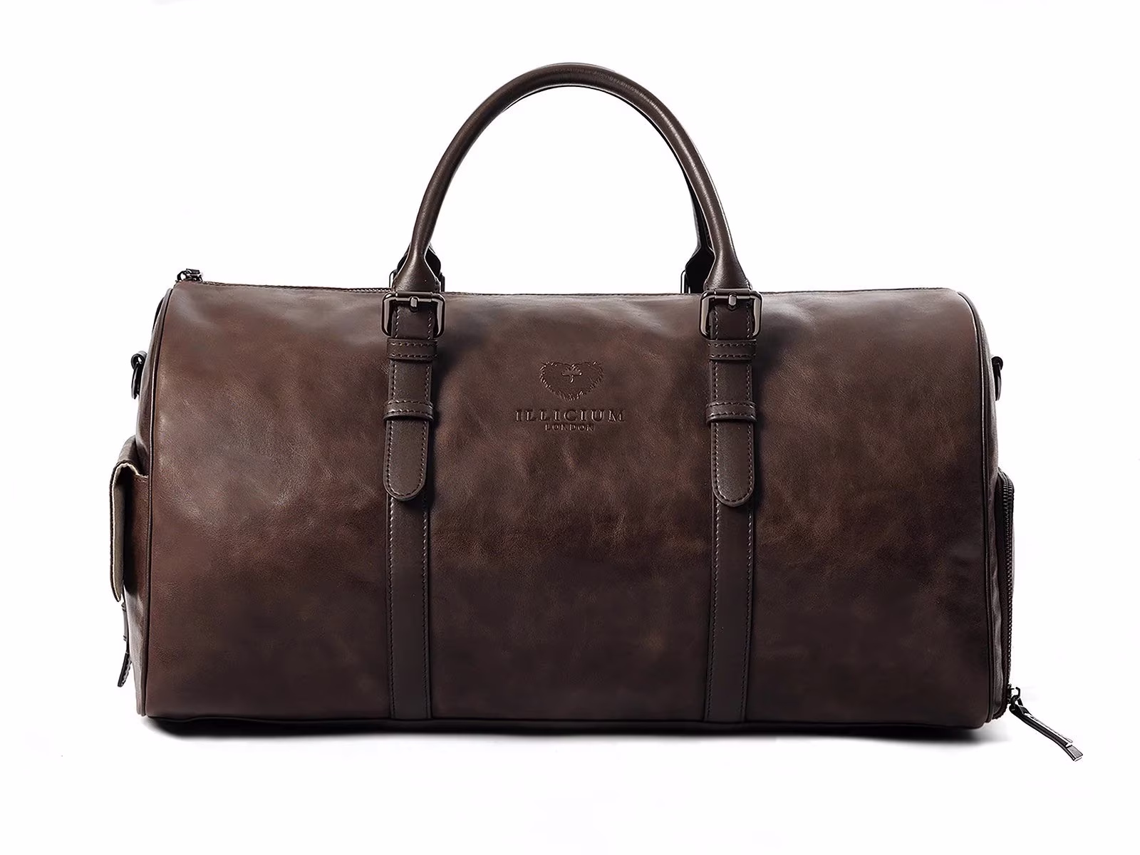 Leather Duffle Bag | Mens Travel Weekender Holdall Overnight Shoulder Gym Bag, Duffel Brown Duffle Bag