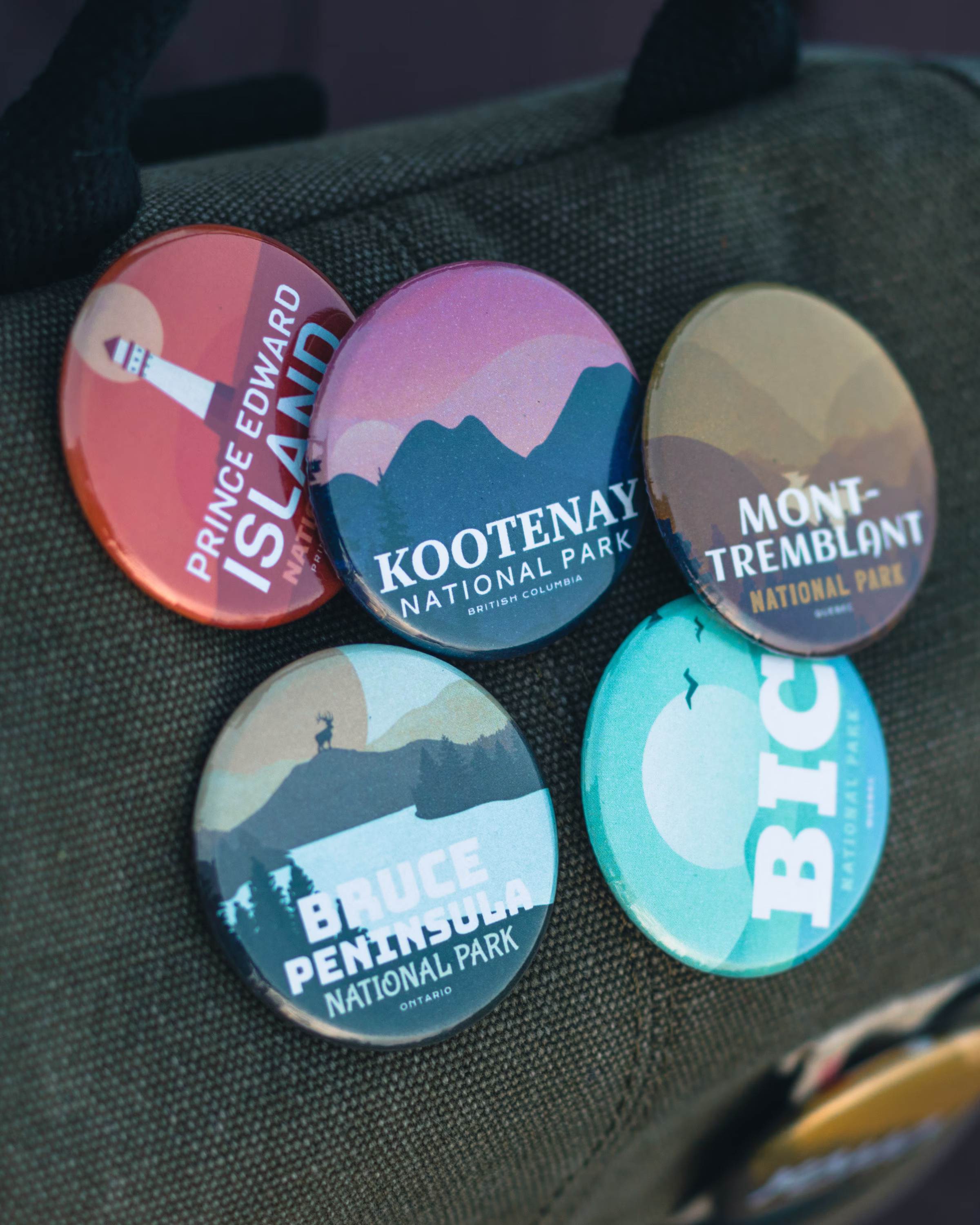 Pick 30 Canada National Parks Pinback Buttons - 1.75