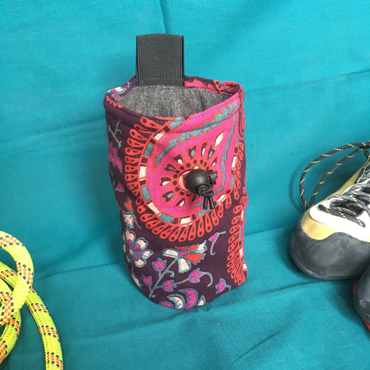 Purple Mandala Print Chalk Bag For Climbing & Bouldering