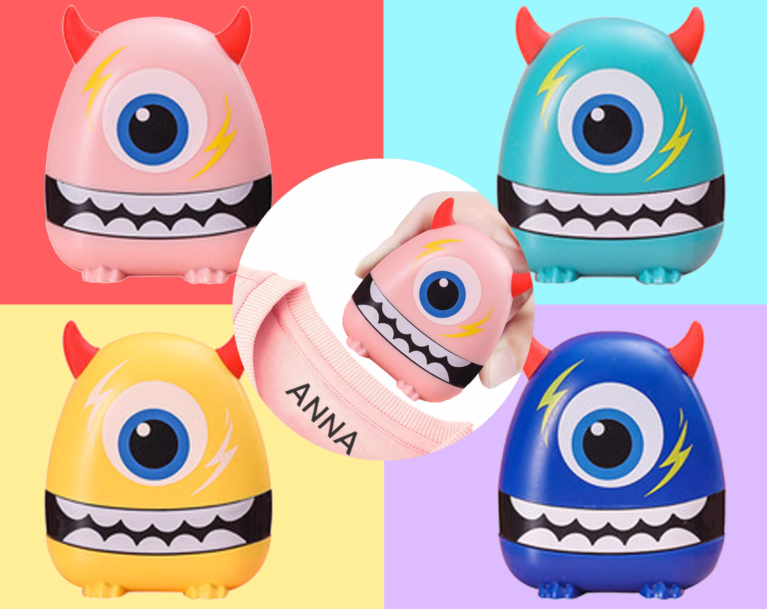 Customized Name Stamp, Clothing Label School Personalized Stamp For Kids, Fabric Ewrp904