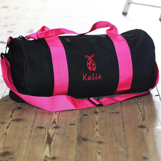 Personalised Embroidered Ballet Dance Bag