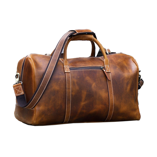 Personalized Leather Duffel Bags For Men Women 21