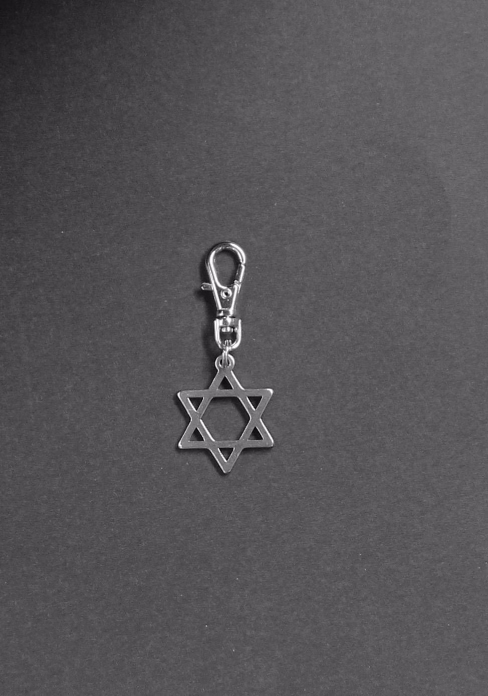 star Of David Zipper Charm-Double Sided