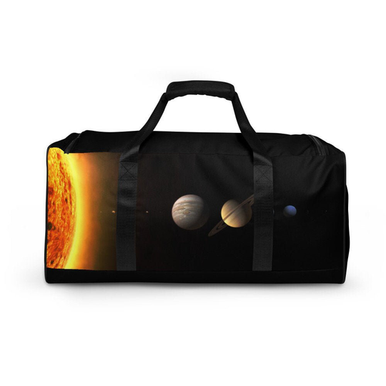 Solar System Bag, Galaxy Duffle Gym Space Travel Bag For Kids, Future Astronauts, Astronomy