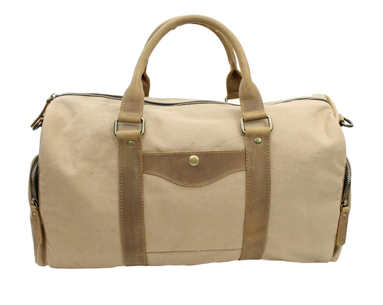 Vagarant Traveler Small Canvas Gym Bag Overnight Tote Cd01 With Free Customize Engrave Letters Or Initials Service