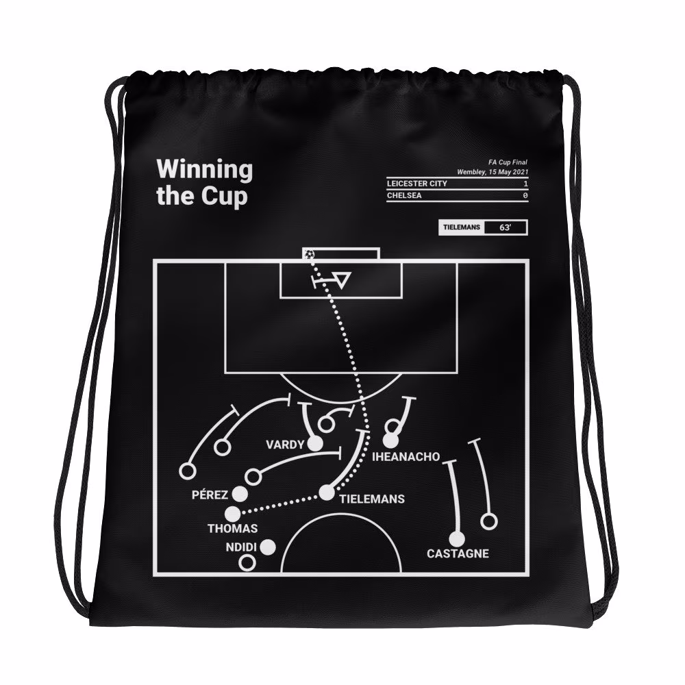 Greatest Leicester City Plays Drawstring Bag Winning The Cup | 2021