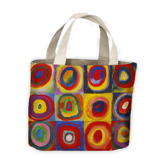 Wassily Kandinsky Colour Study Square Concentric Circles Tote Shopping Bag