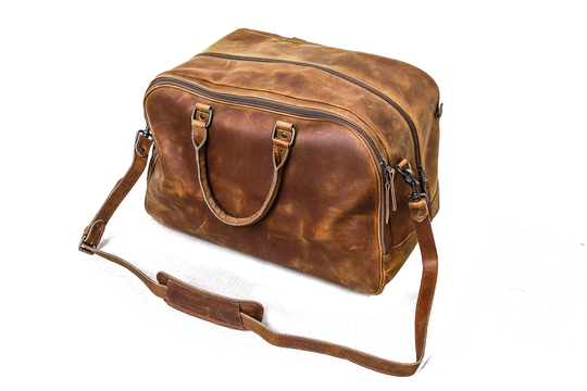 Leather Weekender Bag, Duffle Large Travel Personalized Outdoor Holdall Groomsmen Gift Gym Bag
