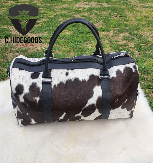 Genuine Duffel Bag - Cowhide Leather Made Travel Men Duffle For Gym Custom Bags