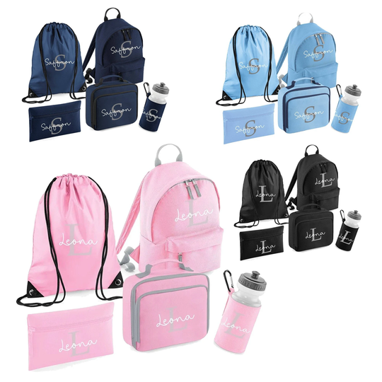 Backpack, Pencil Case, Lunch Box, Bottle & Gym Bag Bundle - Back To School