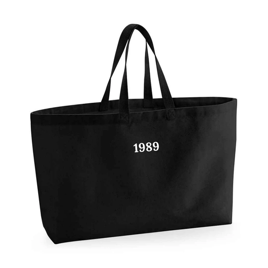 Personalised Cotton Canvas Oversized Tote Travel Bag