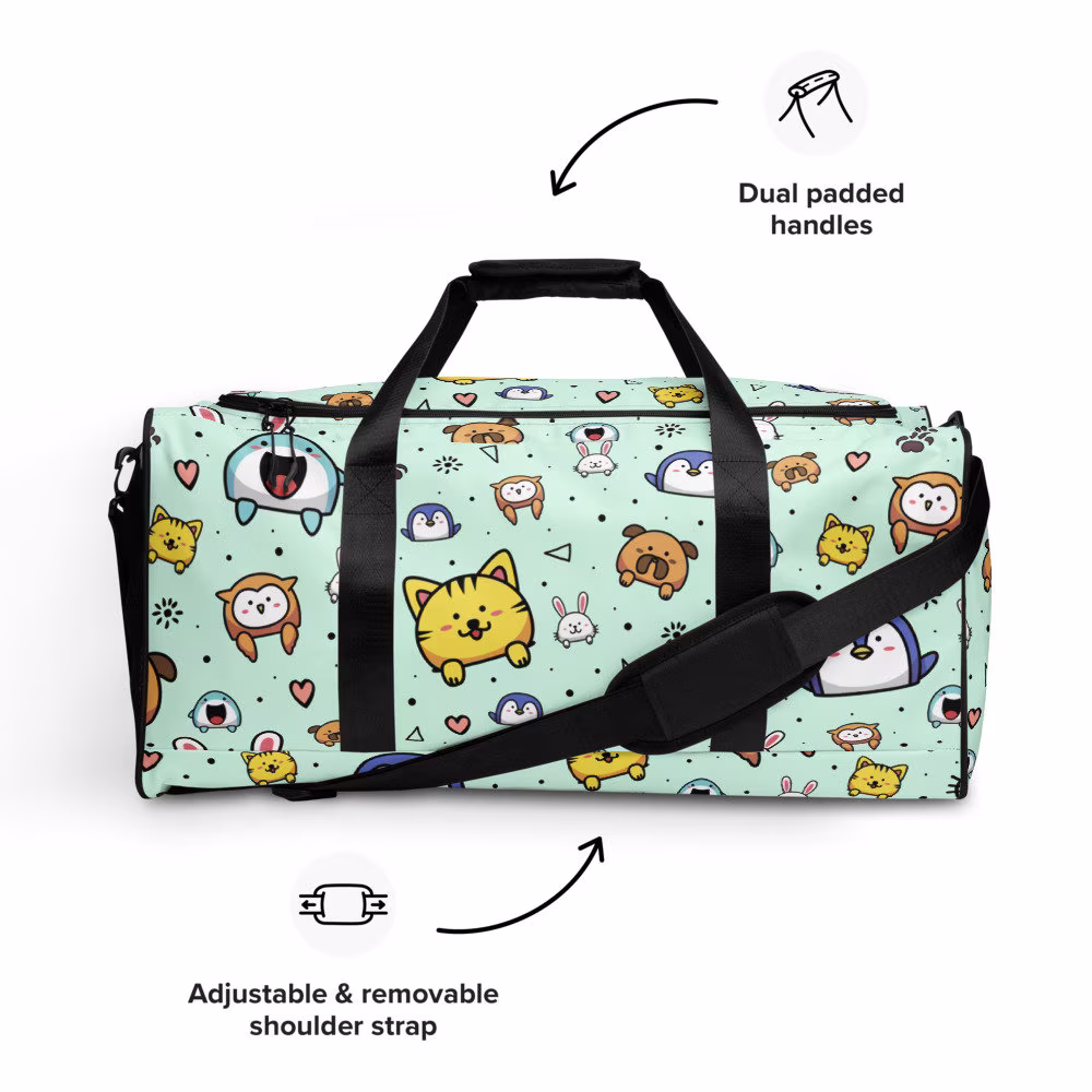Cute Animal Duffel Bag