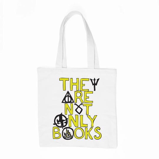 They Are Not Only Books Tote Bag Shopping Grocery Commuter Reading Books Book Nerd