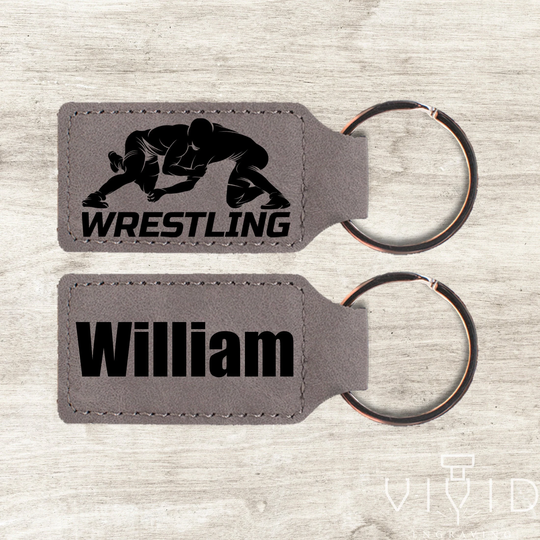 Personalized Wrestling Keychain - Custom Gift For Coach, Team Gift. Sports Women, & Men