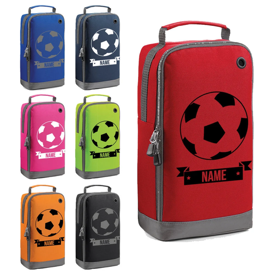 Personalised Football Boot Bag Boys Girls Customised Kids School Pe Sports Gym Shoe Kit Fb1