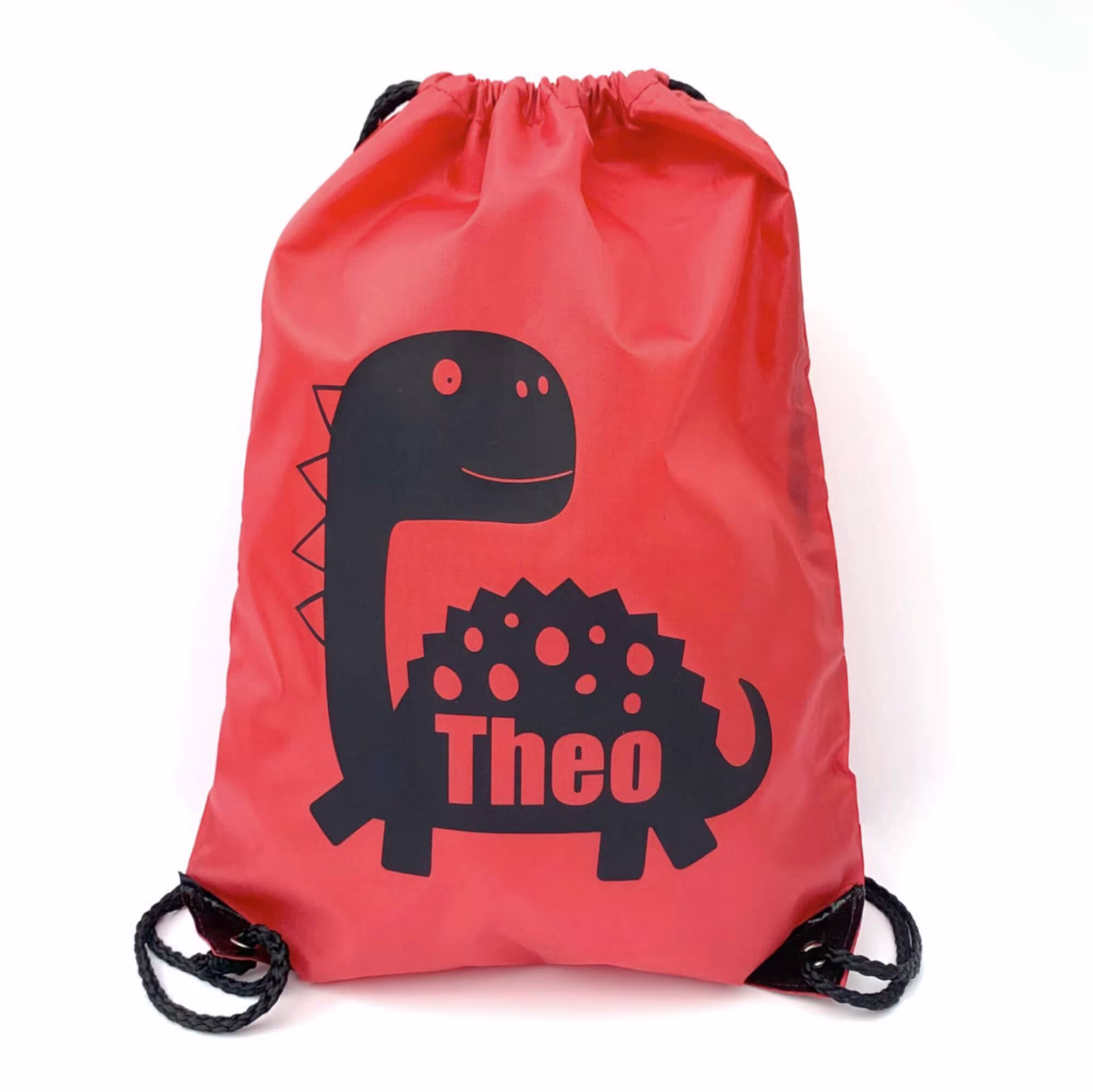 Personalised Kids Pe Bag Dinosaur - Drawstring Children's School Bag. School Bag, Personalised Back To