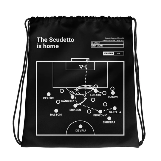 Greatest Inter Milan Plays Drawstring Bag The Scudetto Is Home | 2021