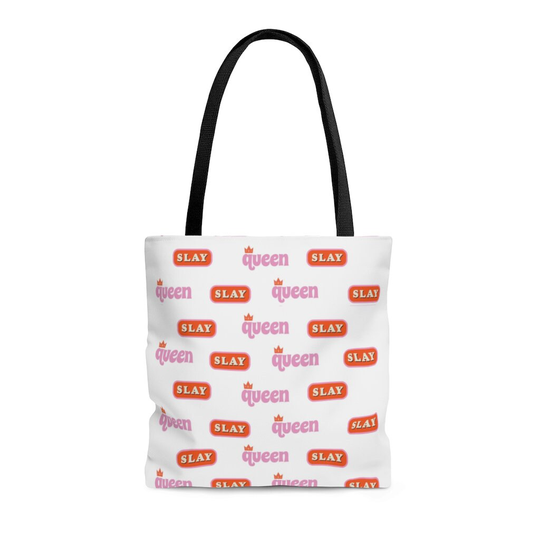 Women's Slay Queen Tote Bag, Street Style, Hip Hop, Cute, Quality, Stylish, Available in 3 Sizes