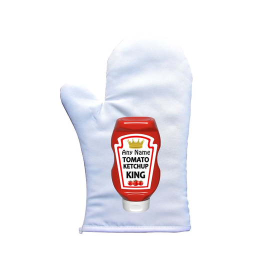 Personalised Tomato Ketchup Single Oven Mitt