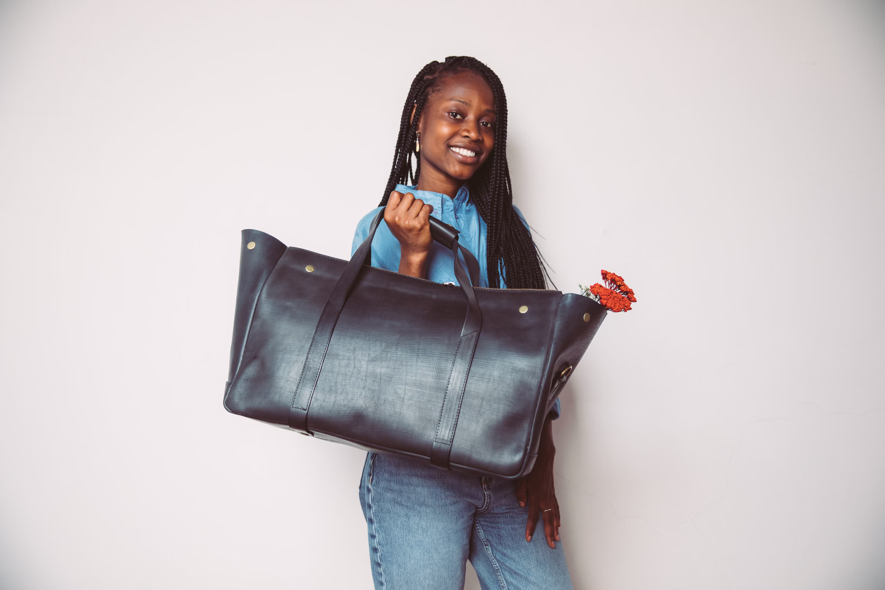 Overnight Bag, Leather Duffle, Large Handbag, Gift For Her, Boyfriend Gift, Tote Wedding Gift, Oversize Leather Purse