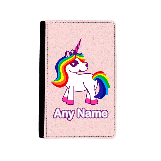 Personalised Unicorn Cartoon Print Passport Cover