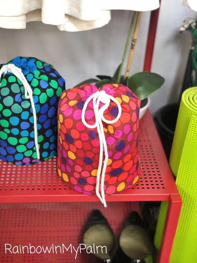 stained Glass Cinch Top Bags - Multiple Colors| Single Or Set Of 2 For Pool, Camping, Gym Travel With Mesh Pockets & Cord Lock Closure