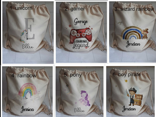 Personalised Gym Bag, School Bag