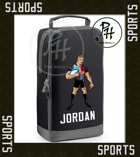 Personalised Rugby Supporters Bag, Pe Kit Boot Sports Bag