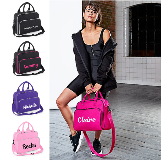 Personalised Name Junior Dance Bag School Girls Ballet Tap Urban Street Boys Adult Storage Class Kit