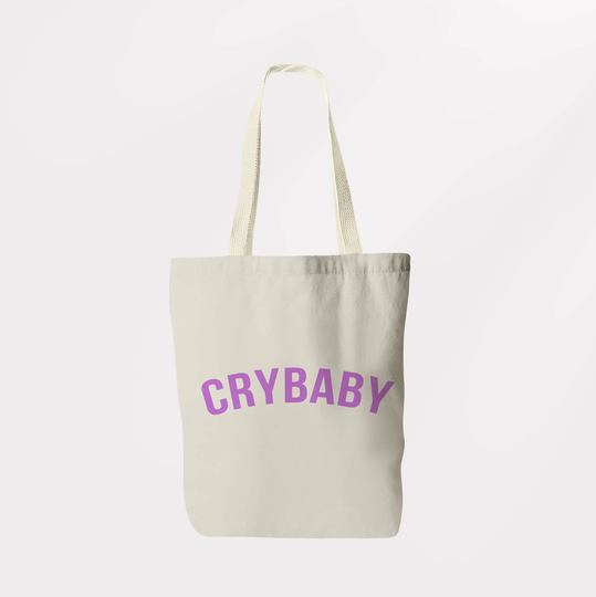 Crybaby Tote Bag/Shoulder Book Shopping Sachel Graphic Logo Eco Friendly
