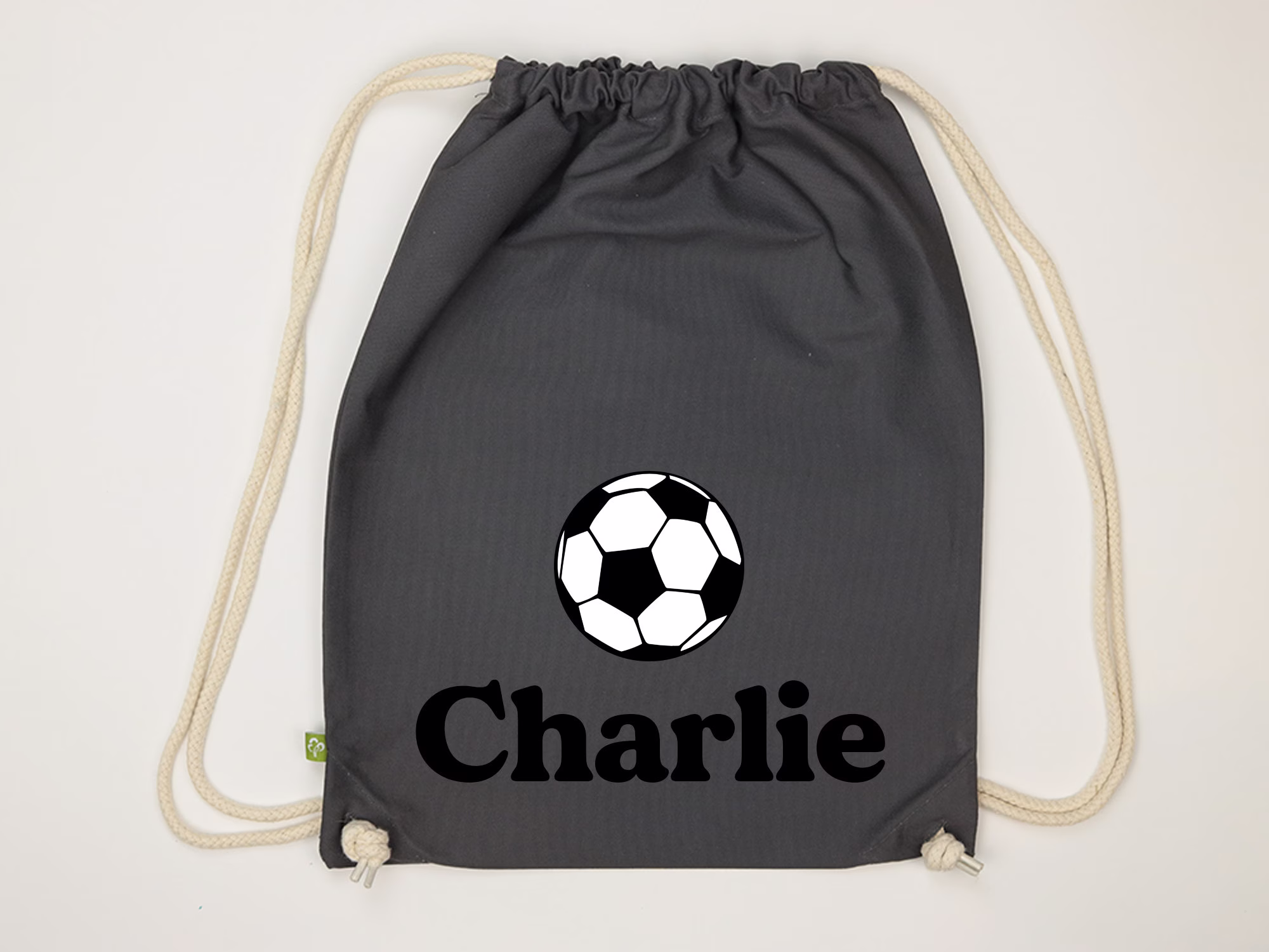 Personalised Football Drawstring Bag - Pe Gym Swimming School