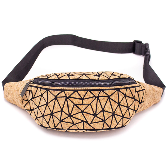 Cork Vegan Geometric Fanny Pack - Bag-2067