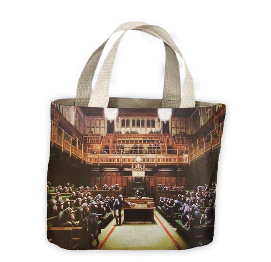 Banksy Monkey Parliament Tote Shopping Bag For Life