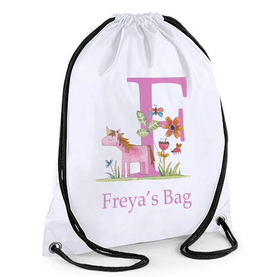 Personalised Swimming Bag-Sports Bag For Kids-Drawstring Bag-Waterproof Bag Boy Girl - Kids Birthday Present-Name On A Bag-Back To School
