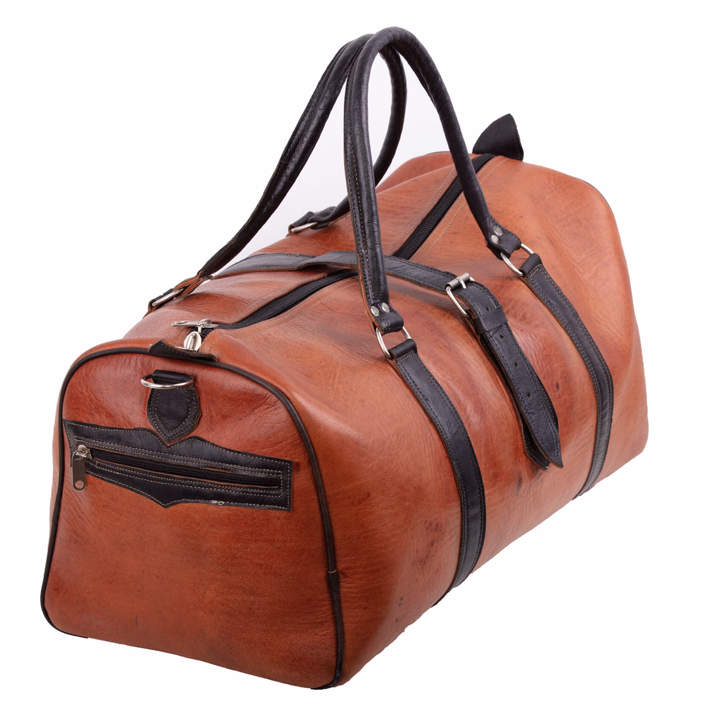 Leather Travel Bag | Overnight Duffle Weekender Men Gym Women Carry On