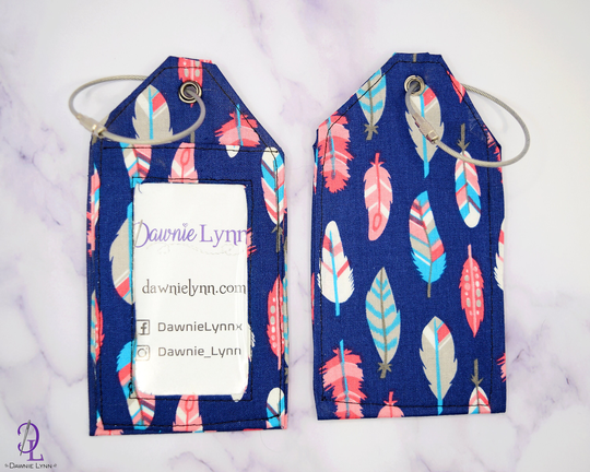 Feathers Luggage Tag