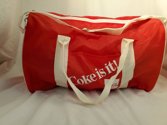 Vintage Coke Duffle Bag, 90S Sport Gym Bag