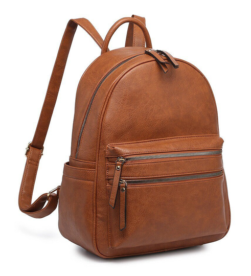 Large School Backpack Fashion Travel Casual Daypack Rucksack Water-Proof Light Weight Pu Leather Bag For Travel/Business/College - A36640M