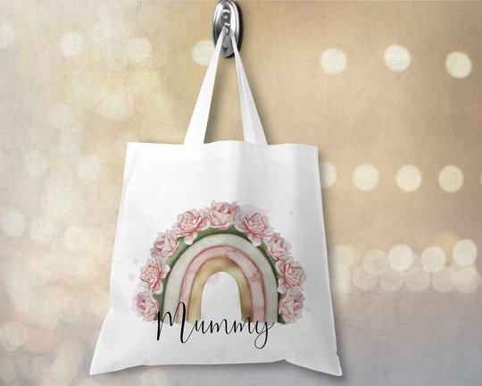Rosebow Tote Bag Shopping Tote White Or Natural