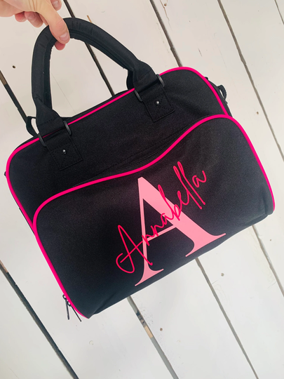 Personalised Junior Dance Bag| Custom Ballet, Gym Bag, Sports Bag Initial & Name
