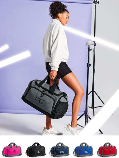Personalised Custom Initial Monogram Holdall Bag, Athleisure Sports Gym, Dance, Weekend, Overnight Travel, Personalized, Yoga, School